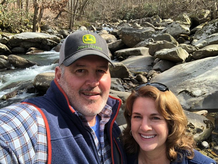 Mike and Jennifer Necessary, owners of Midway Sawdust, Woodworking in Midway, Kentucky.